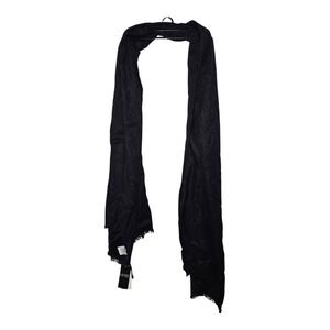 Lauren Ralph Lauren Women's Black Monogram Scarf 80x26 Cotton Blend